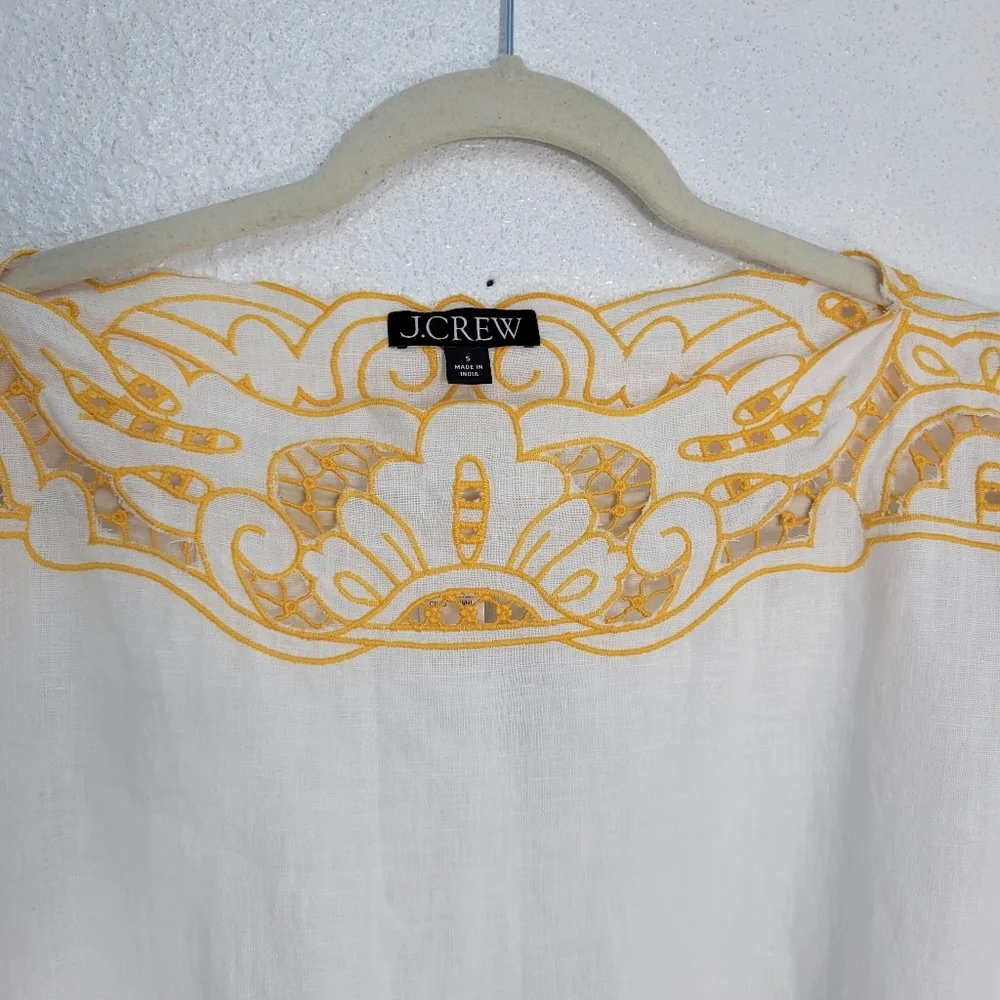 J. Crew cutwork tunic